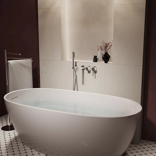 Смеситель для ванны Vincea Villa VTFW-1VL1CH встраиваемый, хром Смеситель для ванны Vincea Villa VTFW-1VL1CH встраиваемый, хром