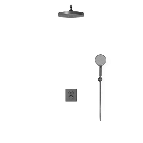 Душевая система Vincea Inspire VSFW-3I21T2GM встраиваемая, термостатический, 2 режима, вороненая ста Душевая система Vincea Inspire VSFW-3I21T2GM встраиваемая, термостатический, 2 режима, вороненая ста