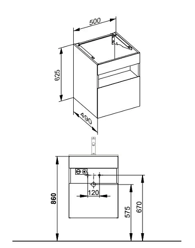 Тумба под раковину Keuco Stageline 32842180000 Тумба под раковину Keuco Stageline 32842180000