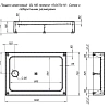 Душевой поддон Aquanet GL180 100x70 00265564 Душевой поддон Aquanet GL180 100x70 00265564