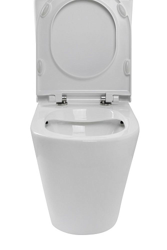 Унитаз напольный BelBagno SFERA-R BB2141CPR/BB902SC безободковый с сиденьем Унитаз напольный BelBagno SFERA-R BB2141CPR/BB902SC безободковый с сиденьем