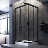 Душевой уголок AM.PM Gem S W93G-404-100280-BT 100х80 стекло прозрачное, профиль черный матовый Душевой уголок AM.PM Gem S W93G-404-100280-BT 100х80 стекло прозрачное, профиль черный матовый