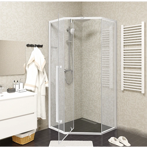 Душевой уголок Ceruttispa C3AW без поддона 90x90x195 Душевой уголок Ceruttispa C3AW без поддона 90x90x195