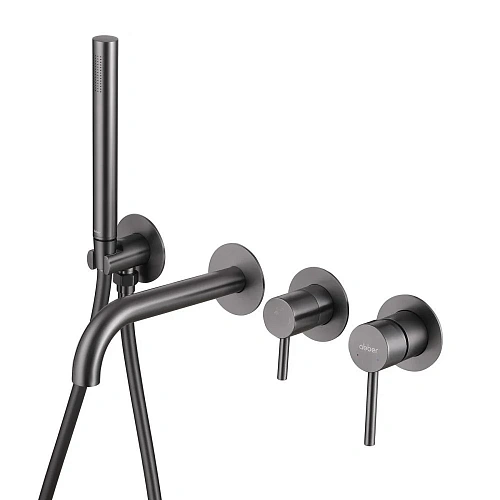 Смеситель для ванны ABBER Wasser Kreis AF8130NG скрытого монтажа, никель Смеситель для ванны ABBER Wasser Kreis AF8130NG скрытого монтажа, никель