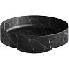 Раковина Boheme Corian 400x130 Nero Marquina 801-NM накладная
