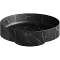 Раковина Boheme Corian 400x130 Nero Marquina 801-NM накладная Раковина Boheme Corian 400x130 Nero Marquina 801-NM накладная