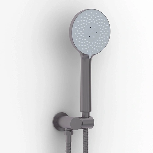 Душевая система BERGES NARDIS 3R встраиваемая, поворотный излив, оружейная сталь 071009 Душевая система BERGES NARDIS 3R встраиваемая, поворотный излив, оружейная сталь 071009