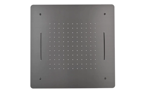 Верхний душ Boheme 428-GM 2-х функциональный из нержавеющей стали Gun Metall Верхний душ Boheme 428-GM 2-х функциональный из нержавеющей стали Gun Metall