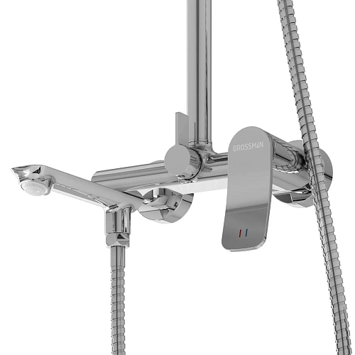 Душевая система GROSSMAN Advans 500.K35.09.100 хром глянцевый Душевая система GROSSMAN Advans 500.K35.09.100 хром глянцевый