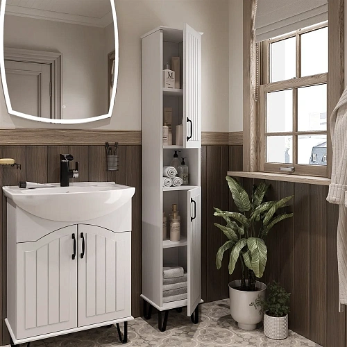 Шкаф-пенал DIWO Сочи 30, белый 563965 Шкаф-пенал DIWO Сочи 30, белый 563965