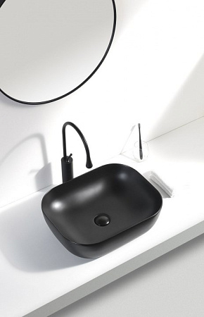 Раковина Aquanet Lake-1-MB 39,5 накладная, черная LAKE-1-MB Раковина Aquanet Lake-1-MB 39,5 накладная, черная LAKE-1-MB