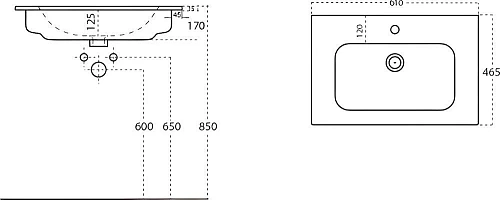 Мебель для ванной STWORKI Гриндстед 60 582096 Мебель для ванной STWORKI Гриндстед 60 582096