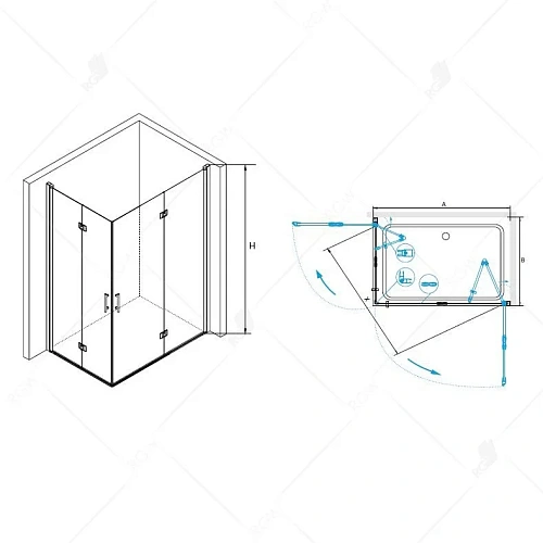 Душевой уголок RGW LE-46 Leipzig 06124670-11 Душевой уголок RGW LE-46 Leipzig 06124670-11