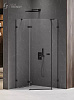 Картинка анонса товара «душевой уголок new trendy avexa black l 100x80x200 exk-3881 черный»