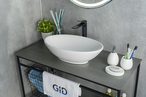 Раковина Gid N9021 51109 накладная белая 52x32x14 Раковина Gid N9021 51109 накладная белая 52x32x14