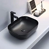 Раковина CeramaLux 78104MB накладная, черный матовый