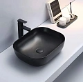 Раковина CeramaLux 78104MB накладная, черный матовый Раковина CeramaLux 78104MB накладная, черный матовый