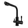Смеситель для кухни Lemark Expert LM5061BL с подключением к фильтру, черный матовый