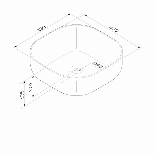 Раковина AM.PM Func M8FWCC30430WG накладная, 43 см, белый Раковина AM.PM Func M8FWCC30430WG накладная, 43 см, белый