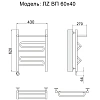 Полотенцесушитель электрический Ника CURVE ЛZ ВП 60/50 левый тэн Полотенцесушитель электрический Ника CURVE ЛZ ВП 60/50 левый тэн