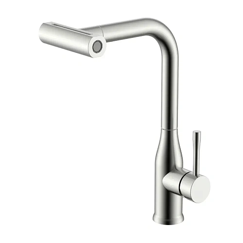 Смеситель для кухни Splenka S206.49.05 с выдвижным изливом, сатин Смеситель для кухни Splenka S206.49.05 с выдвижным изливом, сатин