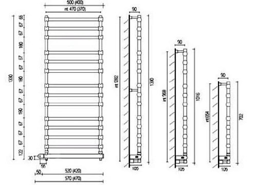 Полотенцесушитель электрический Margaroli Sole 564-11 ВОХ 5644711GOPB 47 x 101.6 см, золото с полкой Полотенцесушитель электрический Margaroli Sole 564-11 ВОХ 5644711GOPB 47 x 101.6 см, золото с полкой