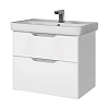 Тумба под раковину DREJA Q, 80 см, подвесная, 2 ящика, белый глянец 99.0003 Тумба под раковину DREJA Q, 80 см, подвесная, 2 ящика, белый глянец 99.0003