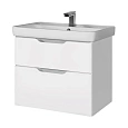 Тумба под раковину DREJA Q, 80 см, подвесная, 2 ящика, белый глянец 99.0003 Тумба под раковину DREJA Q, 80 см, подвесная, 2 ящика, белый глянец 99.0003