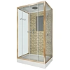 Душевая кабина Niagara Luxe NG-7772QG (1200x900х2100) низкий поддон стенки золото