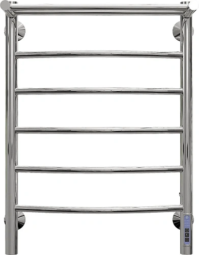 Полотенцесушитель электрический EWRIKA Гелла К6 65х45, с полкой, хром, с терморегулятором, лесенка 5 558350 Полотенцесушитель электрический EWRIKA Гелла К6 65х45, с полкой, хром, с терморегулятором, лесенка 5 558350