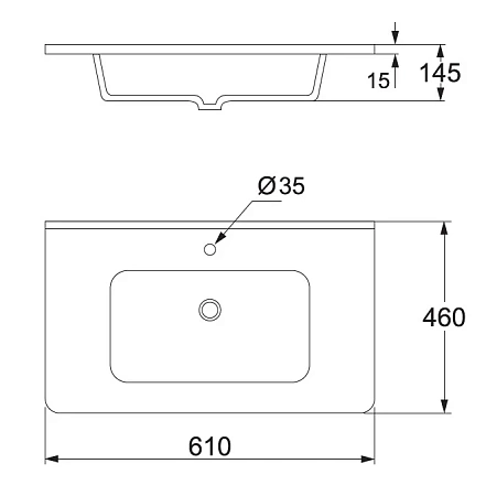 Раковина Allen Brau Paris 60 4.61004.20 Раковина Allen Brau Paris 60 4.61004.20