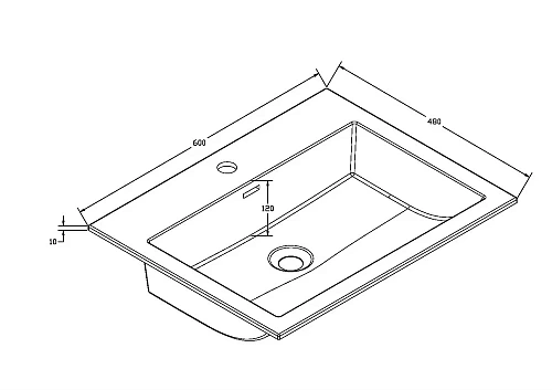Раковина Vincea VCB-13600G из кварца, цвет серый Раковина Vincea VCB-13600G из кварца, цвет серый