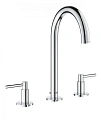 Смеситель для раковины GROHE Atrio New на 3 отверстия, монтаж на бортик, хром (20009003) Смеситель для раковины GROHE Atrio New на 3 отверстия, монтаж на бортик, хром (20009003)