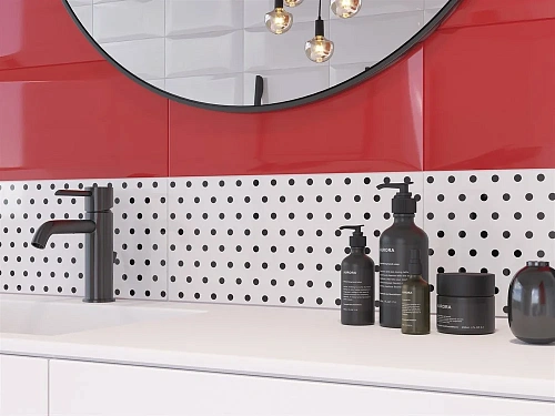 Вставка Cersanit Evolution точки черно-белый 20x44 EV2G441 Вставка Cersanit Evolution точки черно-белый 20x44 EV2G441