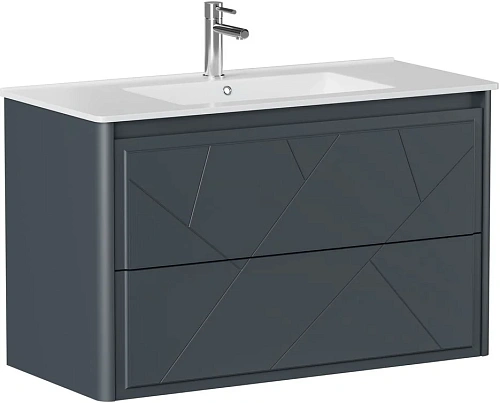 Тумба под раковину Allen Brau Paris 100 1.360002.AM антрацит матовый Тумба под раковину Allen Brau Paris 100 1.360002.AM антрацит матовый