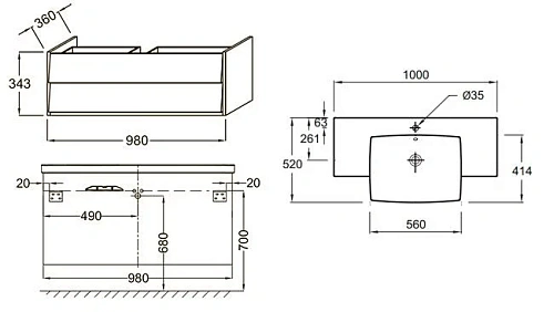 Комплект мебели 100 см Jacob Delafon Escaleбелый блестящий, с подсветкой, подвесной монтаж EB1442-NF EB1442-NF+EB760-G1C+E1280-00 Комплект мебели 100 см Jacob Delafon Escaleбелый блестящий, с подсветкой, подвесной монтаж EB1442-NF EB1442-NF+EB760-G1C+E1280-00