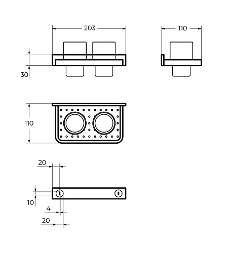 Стакан CEZARES MAXIMA CZR-F-8920A хром Стакан CEZARES MAXIMA CZR-F-8920A хром