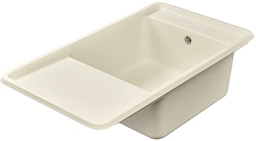 Кухонная мойка Aquaton Беллис 87 1A724832BS240 из литого мрамора, жемчуг Кухонная мойка Aquaton Беллис 87 1A724832BS240 из литого мрамора, жемчуг