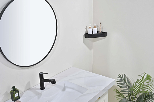 Полка Aquatek AQ4976MB черный матовый Полка Aquatek AQ4976MB черный матовый