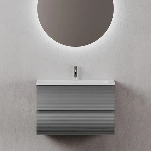 Тумба под раковину Sancos Folk FL80GS 790х445х500 Grey soft, подвесная Тумба под раковину Sancos Folk FL80GS 790х445х500 Grey soft, подвесная