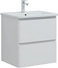 Тумба под раковину Aquanet Эмбер 60 белый матовый 00330465 напольная/подвесная