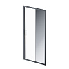 Картинка анонса товара «душевая дверь am.pm gem solo w90g-100-1-195bmir 100х195, стекло зеркальное, профиль черный матовый»