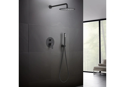 Душевая система Aquatek БЕТТА AQ1172MB Черный матовый Душевая система Aquatek БЕТТА AQ1172MB Черный матовый