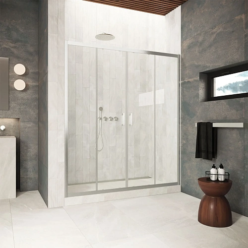 Душевая дверь Vegas-glass Z2P Protec 200 04 01 2000 мм, профиль никель, стекло прозрачное Душевая дверь Vegas-glass Z2P Protec 200 04 01 2000 мм, профиль никель, стекло прозрачное