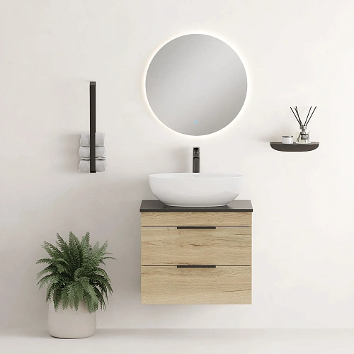 Тумба под раковину Onika Легран 60 см 106162 подвесная, дуб галифакс, под столешницу Тумба под раковину Onika Легран 60 см 106162 подвесная, дуб галифакс, под столешницу