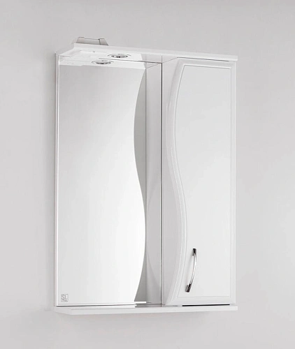 Зеркальный шкаф Style Line Панда 55/С, Волна ЛС-00000173 Зеркальный шкаф Style Line Панда 55/С, Волна ЛС-00000173