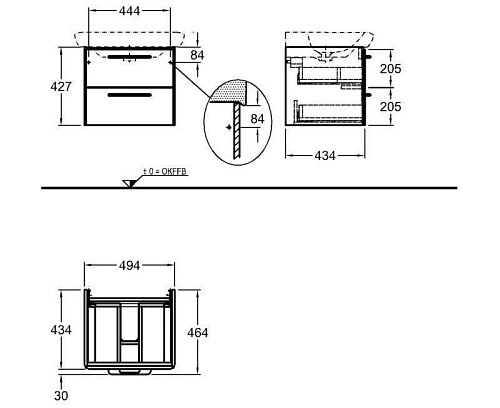 Тумба под раковину Geberit it! 819061000 49,4 см Тумба под раковину Geberit it! 819061000 49,4 см