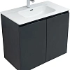 Тумба под раковину Aquanet Алвита New 80 2 дверцы, антрацит 00277527 Тумба под раковину Aquanet Алвита New 80 2 дверцы, антрацит 00277527