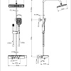 Душевая система Wonzon & Woghand с термостатом, хром (WW-B4174-CR) Душевая система Wonzon & Woghand с термостатом, хром (WW-B4174-CR)