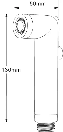 Гигиеническая лейка STWORKI Эстерсунд ES-17b матовый черный 549662 Гигиеническая лейка STWORKI Эстерсунд ES-17b матовый черный 549662